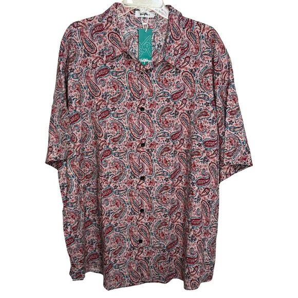 VATPAVE Mens Summer Tropical Short Sleeve Button Down Aloha Hawaiian Shirt - 3XL - Picture 8 of 8